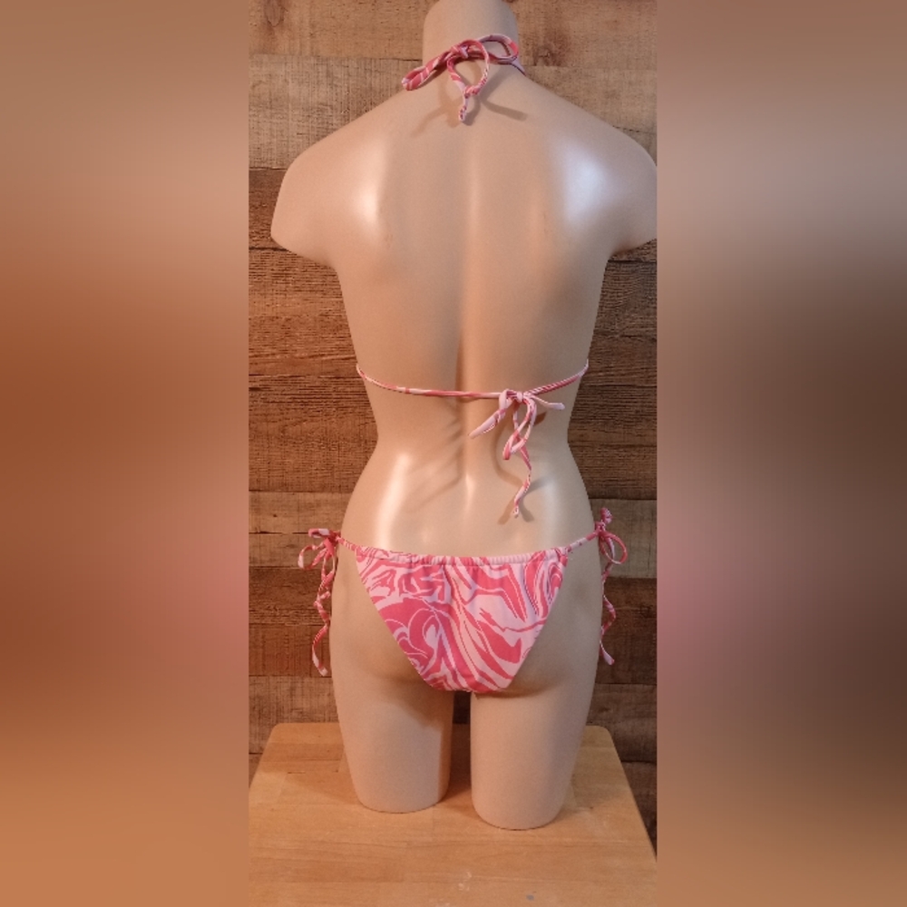 Pink Patterned Bikini - Picture 3 of 5